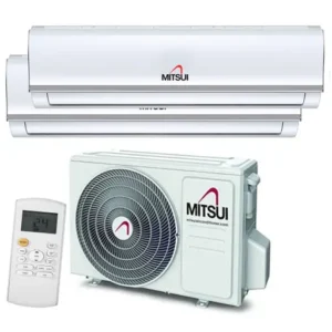 Mitsui 2 x 2,5 KW (2 x 9000BTU)dual split airconditioning - Afbeelding 1