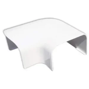 Tecnosystemi Optima platte bocht 90° CP75 Zuiverwit RAL9010